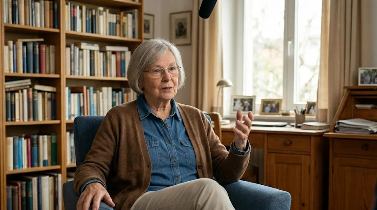 Older woman discussing knee pain treatment