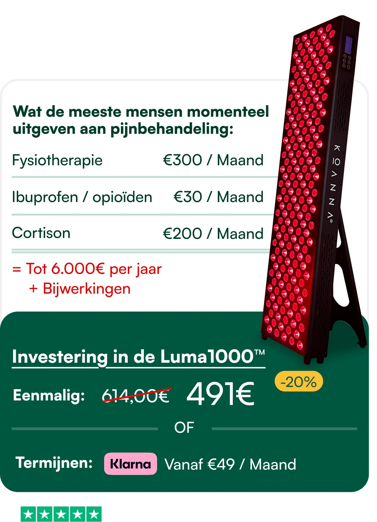 Luma1000 Rotlichtpanel