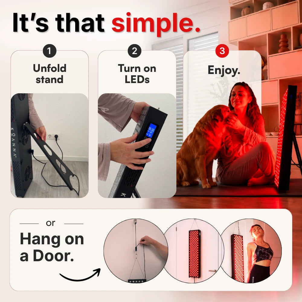 Koanna® Luma1000™ – Powerful, Mid-Size Red Light Therapy Panel